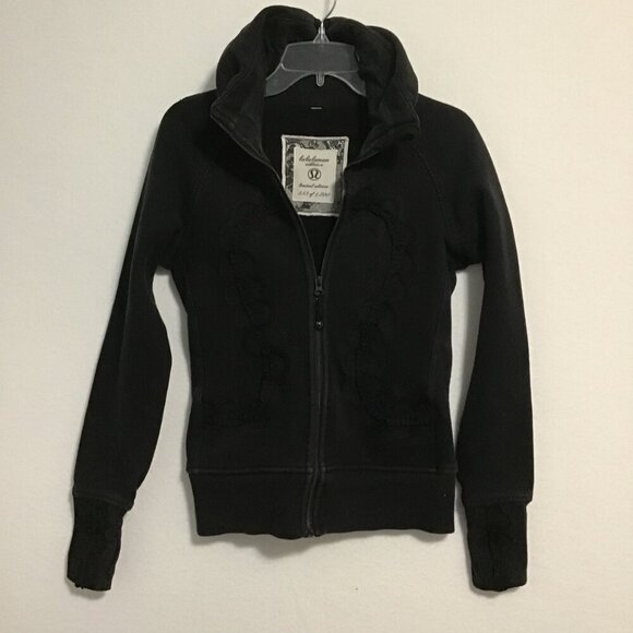 Lululemon Cuddle Up Jacket *Ruffle Black Size 4 - Picture 8 of 16